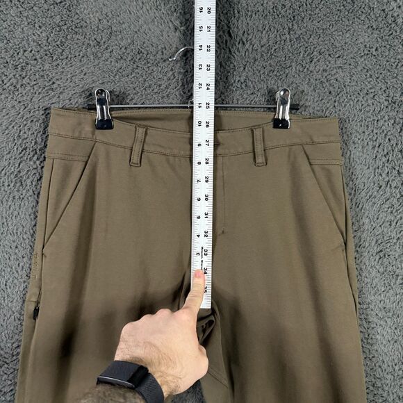 BYLT Pants Mens 32x28 Brown Everyday Jogger Skinny Fit Stretch Travel - Picture 11 of 15